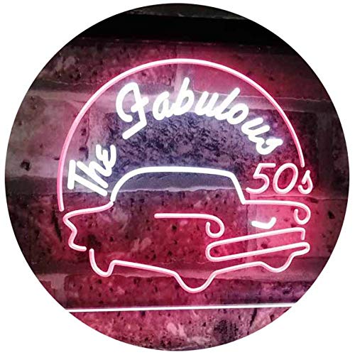 The Fabulous 50s LED Light Sign - LED Gift Works
