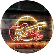 Guitar Rock & Roll Band Music LED Light Sign - LED Gift Works