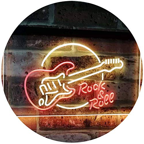 Guitar Rock & Roll Band Music LED Light Sign - LED Gift Works