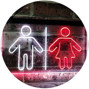 Restrooms LED Light Sign - LED Gift Works