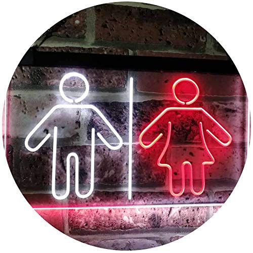 Restrooms LED Light Sign - LED Gift Works