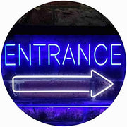 Entrance Right Arrow LED Light Sign - LED Gift Works