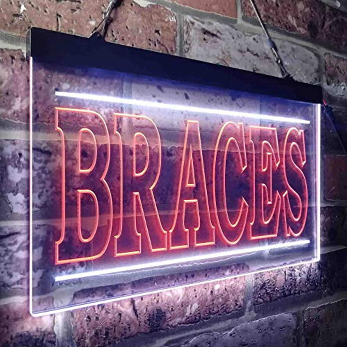 Orthodontist Braces LED Light Sign - Way Up Gifts