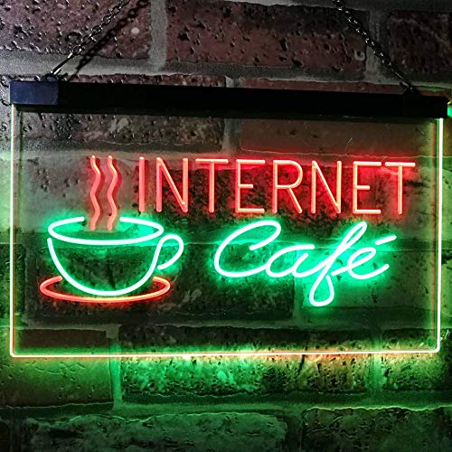Coffee Wi-Fi Internet Cafe LED Light Sign - Way Up Gifts