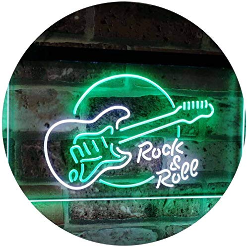 Guitar Rock & Roll Band Music LED Light Sign - Way Up Gifts