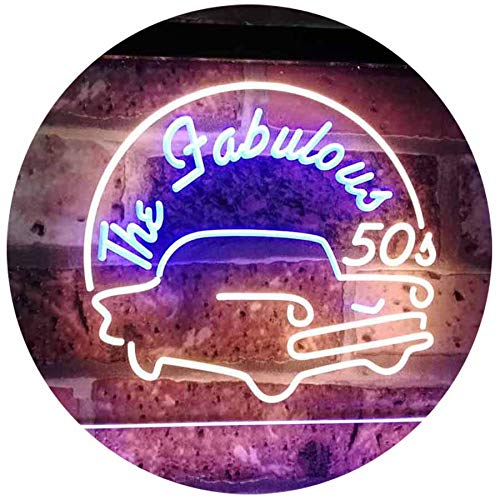 The Fabulous 50s LED Light Sign - Way Up Gifts