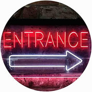 Entrance Right Arrow LED Light Sign - LED Gift Works