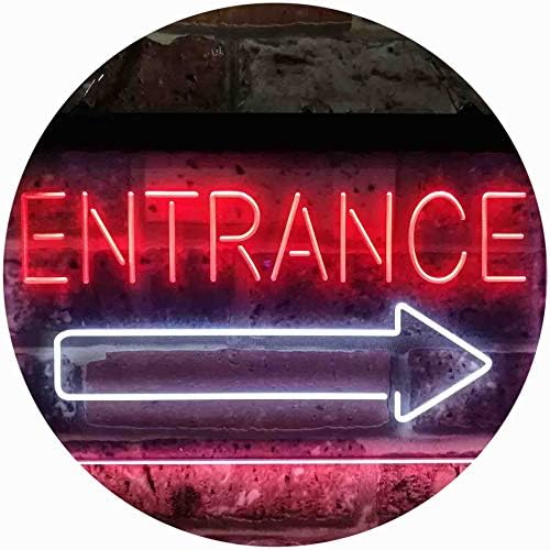 Entrance Right Arrow LED Light Sign - LED Gift Works