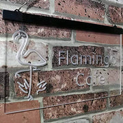 Flamingo Cafe LED Light Sign - LED Gift Works