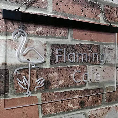 Flamingo Cafe LED Light Sign - LED Gift Works