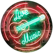 Live Music Guitar Band Room Studio LED Light Sign - LED Gift Works