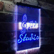 Music Notes Studio LED Light Sign - LED Gift Works