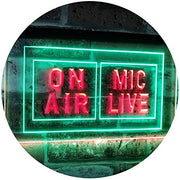 On Air Mic Live LED Light Sign - LED Gift Works
