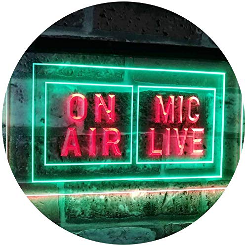 On Air Mic Live LED Light Sign - LED Gift Works