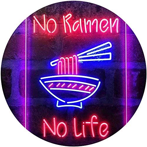 No Ramen No Life Shop LED Light Sign - LED Gift Works