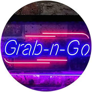 Grab n Go Food Take Away LED Light Sign - LED Gift Works
