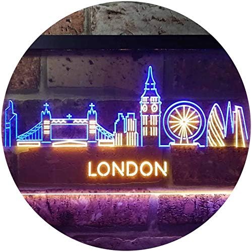 London City Skyline LED Light Sign - Way Up Gifts