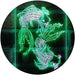 Koi Fish Tattoo Line Art LED Light Sign - Way Up Gifts