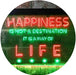 Happiness is a Way of Life Quotes Bedroom Decor LED Light Sign - Way Up Gifts