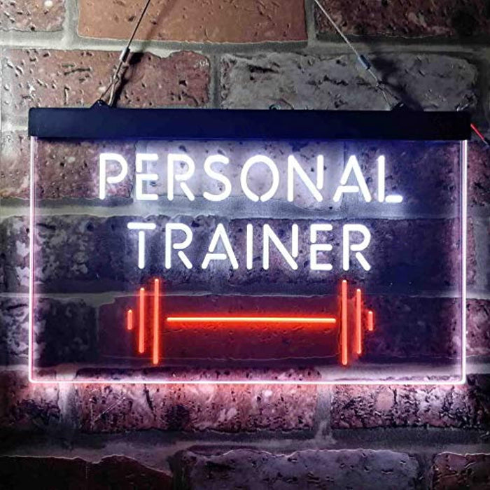 Personal Trainer Gym Fitness Center LED Light Sign - Way Up Gifts