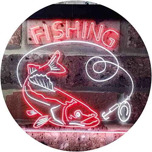 Fishing Camp Cabin LED Light Sign - Way Up Gifts