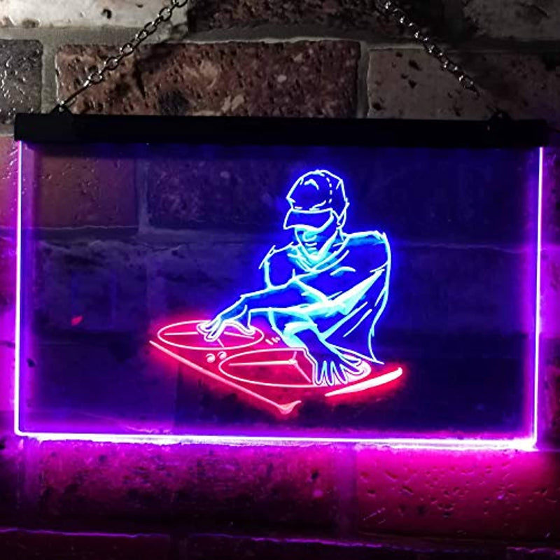 DJ Disc Jockey Disco Music Bar Beer LED Light Sign - LED Gift Works