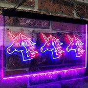 Three Unicorns LED Light Sign - LED Gift Works