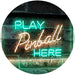 Arcade Game Room Play Pinball Here LED Light Sign - Way Up Gifts