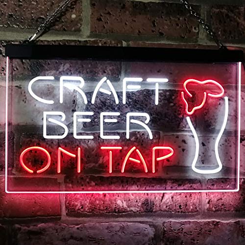 Craft Beer On Tap LED Light Sign - LED Gift Works