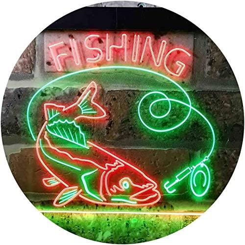 Fishing Camp Cabin LED Light Sign - Way Up Gifts