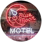 Blue Moon Motel LED Light Sign - LED Gift Works
