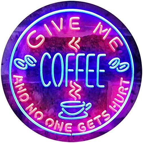 Give Me Coffee LED Light Sign - LED Gift Works