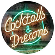 Cocktails & Dreams LED Light Sign - LED Gift Works