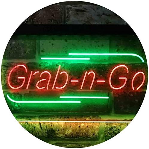Grab n Go Food Take Away LED Light Sign - LED Gift Works