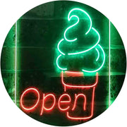 Ice Cream Open LED Light Sign - LED Gift Works