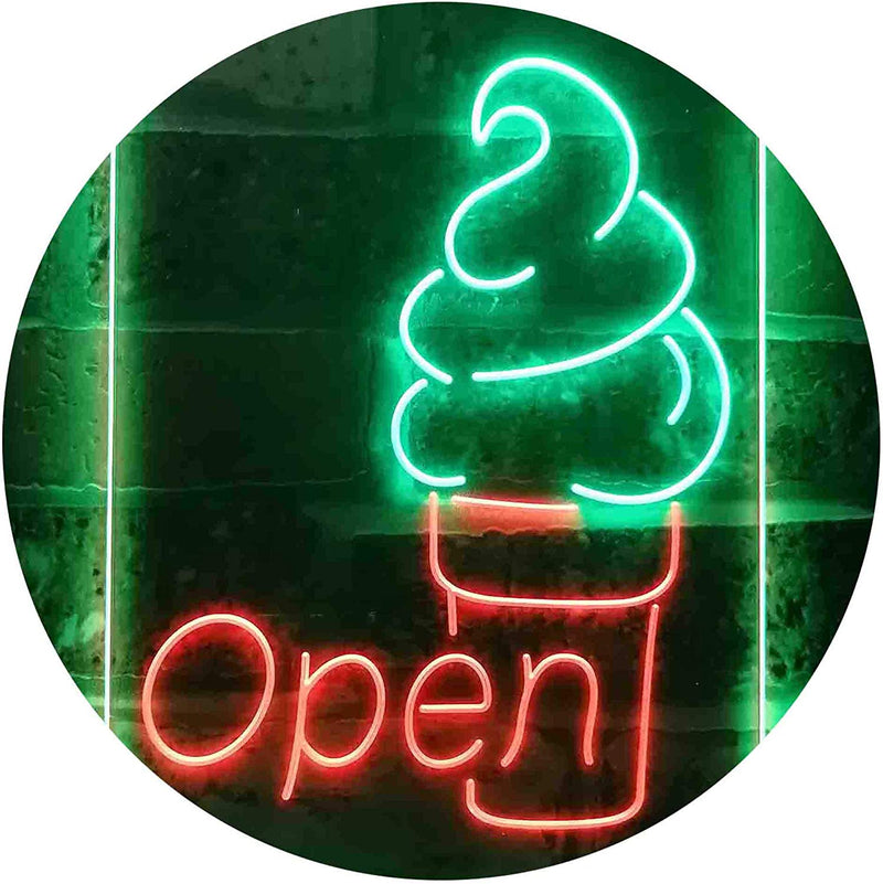 Ice Cream Open LED Light Sign - LED Gift Works