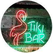 Flamingo Tiki Bar LED Light Sign - LED Gift Works