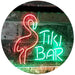 Flamingo Tiki Bar LED Light Sign - Way Up Gifts