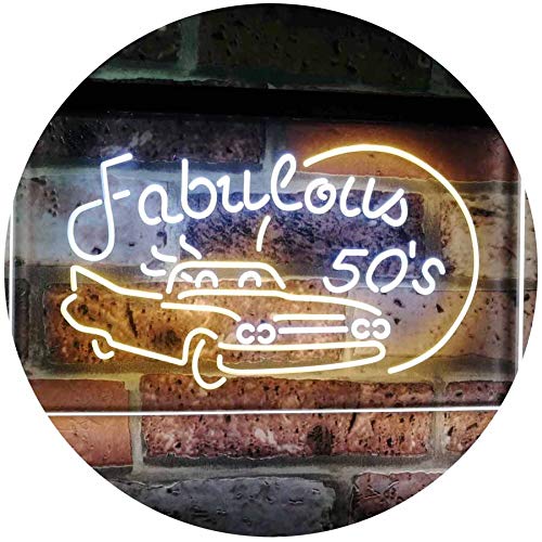 Fabulous 50s LED Light Sign - Way Up Gifts