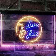 Music Live Jazz LED Light Sign - LED Gift Works