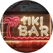 Tiki Bar Palm Tree LED Light Sign - LED Gift Works