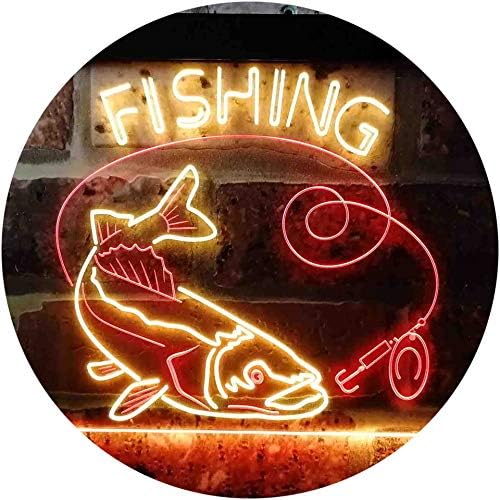 Fishing Camp Cabin LED Light Sign - Way Up Gifts
