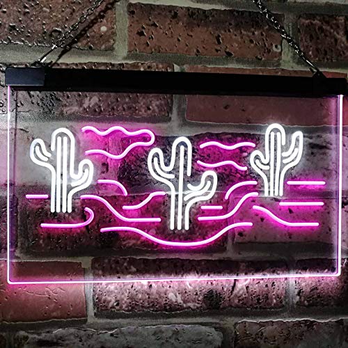 Desert Cactus LED Light Sign - Way Up Gifts