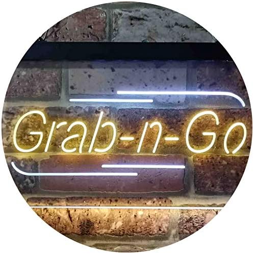 Grab n Go Food Take Away LED Light Sign - LED Gift Works