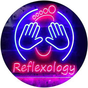 Foot Reflexology Massage LED Light Sign - LED Gift Works