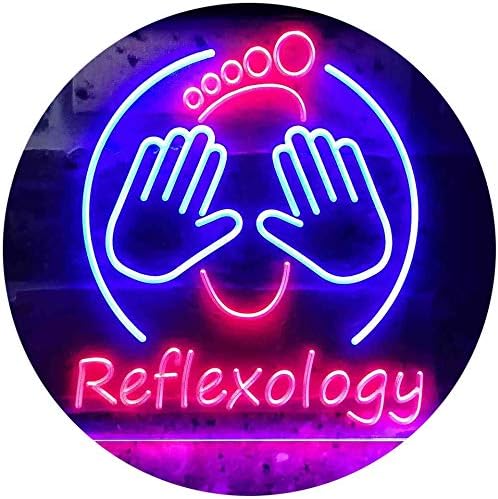 Foot Reflexology Massage LED Light Sign - LED Gift Works