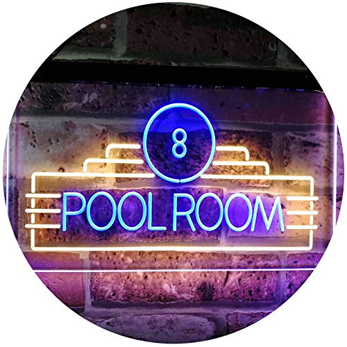 Billiards Pool Room LED Light Sign - Way Up Gifts