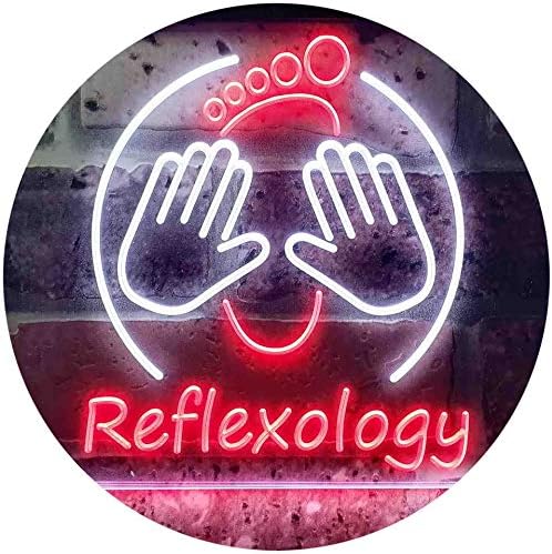 Foot Reflexology Massage LED Light Sign - LED Gift Works