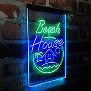 Vacation Beach House Decor Display LED Light Sign - LED Gift Works