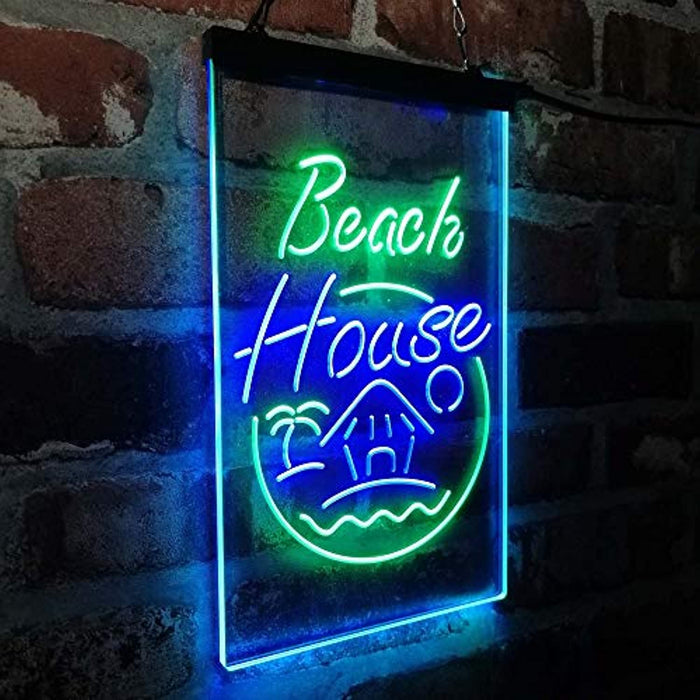 Vacation Beach House Decor Display LED Light Sign - Way Up Gifts